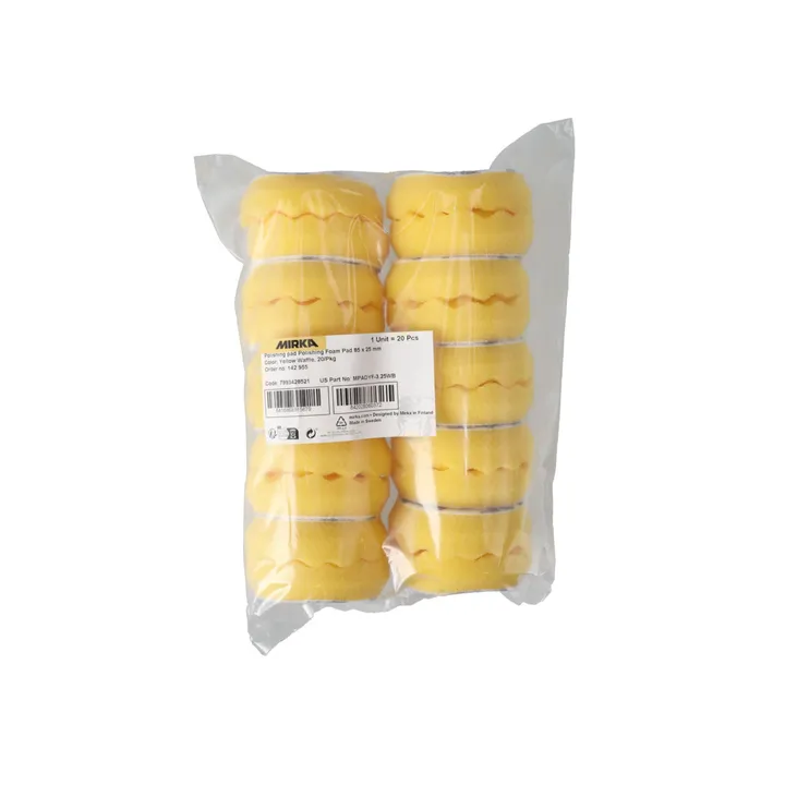Polishing Foam Pad Yellow Waffle - Image 10