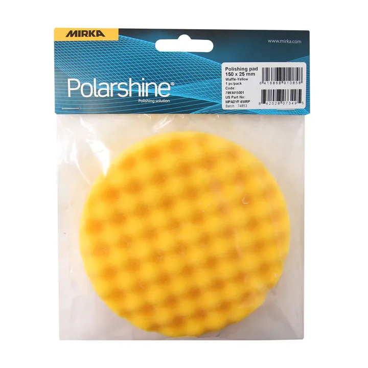 Polishing Foam Pad Yellow Waffle - Image 8